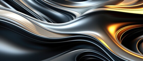 3D backdrop showcases the mesmerizing beauty of liquid silver metal, a molten masterpiece of gleaming, reflective allure.