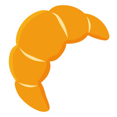 croissant pastries france paris vecto icon element