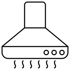 An icon design of extractor hood 