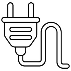 A unique design icon of electric plug