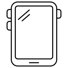 Modern technology icon of smartphone