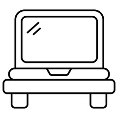 Modern design icon of laptop 