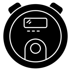 Trendy vector design icon of roomba