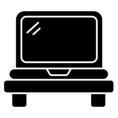 Modern design icon of laptop 