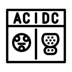 ev charger types electric line icon vector. ev charger types electric sign. isolated contour symbol black illustration