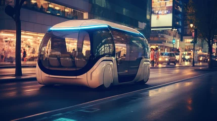 Foto op Aluminium An electric unmanned transportation vehicle © Mustafa