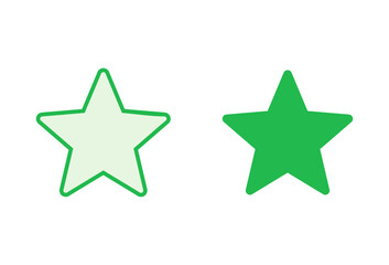Star Icon set. rating icon vector. favourite star icon
