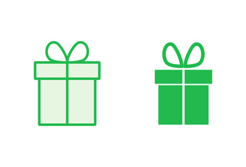 Gift icon set. gift vector icon. birthday gift