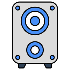 A perfect design icon of sound speaker 