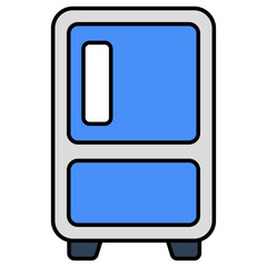 Vector design of fridge, flat icon