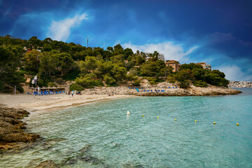 A picture-perfect sunny day at Playa de Illetes in Mallorca