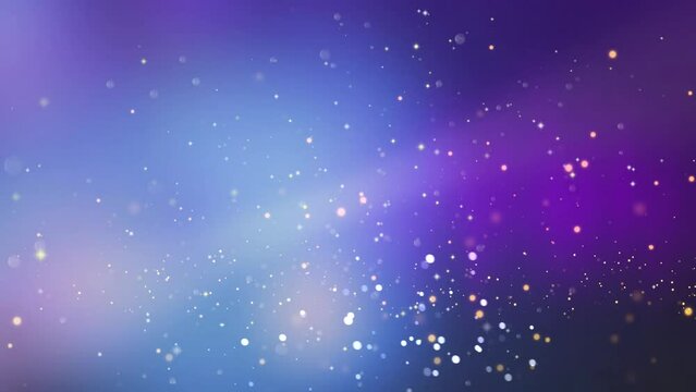 Fantasy particles, aurora and light leaks on purple. Abstract background suitable for a variety of projects and themes. Part of a small series.
