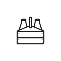 Beer icon vector. Linear style sign for mobile concept and web design. Beer symbol illustration. Pixel vector graphics - Vector.	