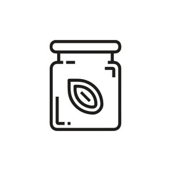 Seed icon vector. Linear style sign for mobile concept and web design. Seed symbol illustration. Pixel vector graphics - Vector.	