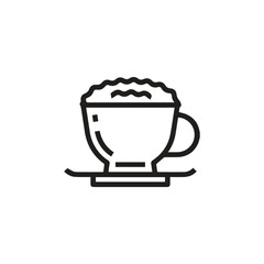Espresso icon vector. Linear style sign for mobile concept and web design. Espresso symbol illustration. Pixel vector graphics - Vector.	