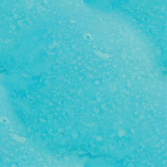 Blue Watercolor Ocean. Water Ink Paint. Blue