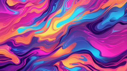 Fototapeta premium Abstract Background Holographic Neon Fluid flow gradient. Acrylic color background