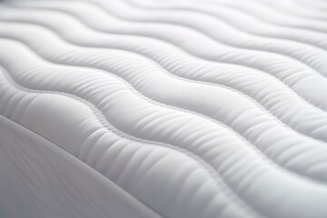 Closeup Of Corner Of White King Size Mattress