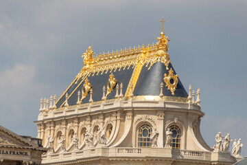 view of the castle of versailles