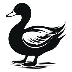 Duck Icon Illustration in Trendy Flat Isolated on White Background. SVG Vector