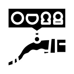 plug compatibility electric glyph icon vector. plug compatibility electric sign. isolated symbol illustration