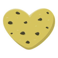 cookie heart love illustration