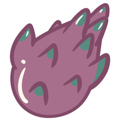 Cute fruits and vegetables 