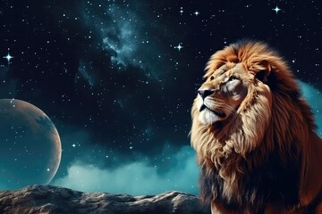 A Lion In The Night Sky
