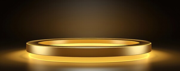 Golden Circle Podium With Stunning Light Effect