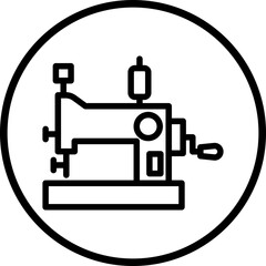 Vector Design Sewing Machine Icon Style