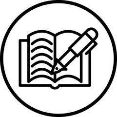 Vector Design Literary Work Icon Style