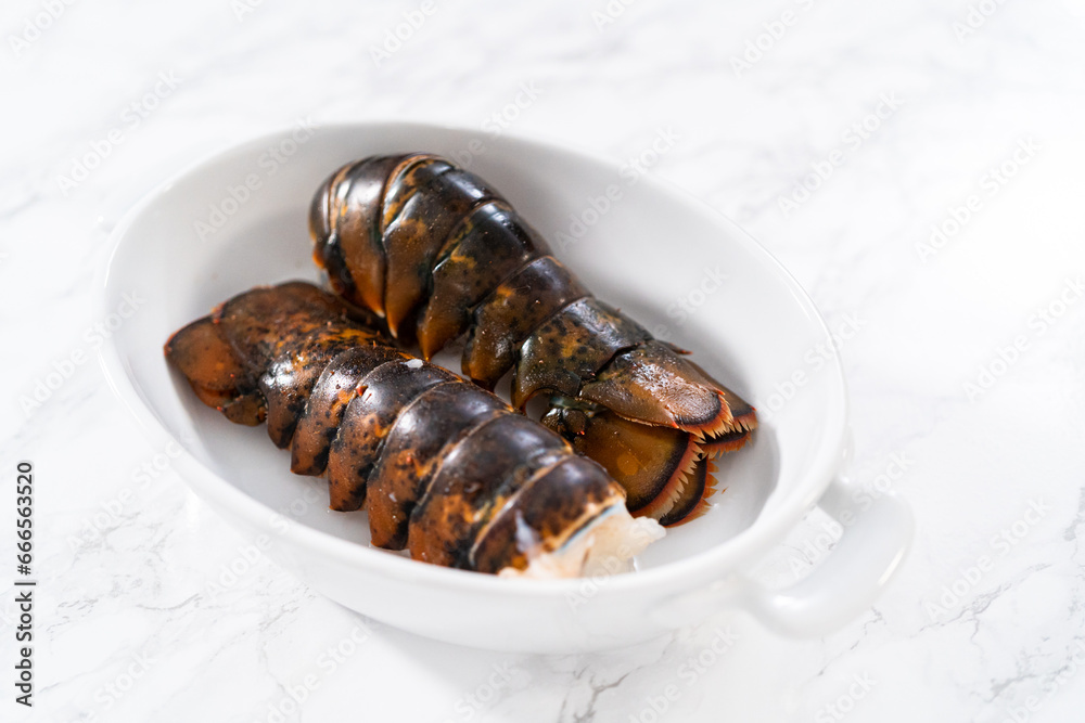 Sticker garlic lobster tails