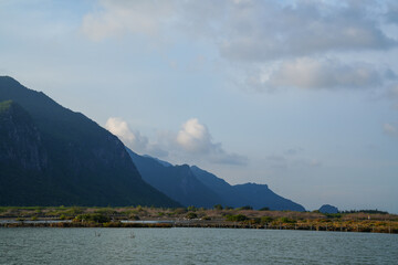 Sky and mountain views at Sam Roi Yot National Park, Thailand