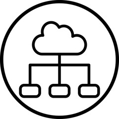 Vector Design Cloud Connection Icon Style