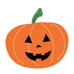 orange pumpkin Jack-o'-lantern