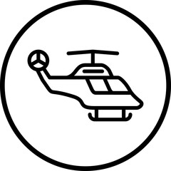 Vector Design Helicopter Icon Style
