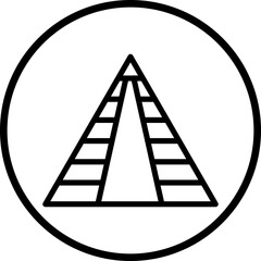 Vector Design Pyramid Icon Style