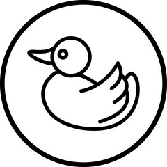Vector Design Rubber Duck Icon Style