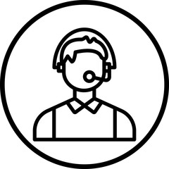 Vector Design Call Center Icon Style