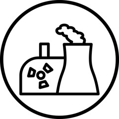 Vector Design Nuclear Icon Style