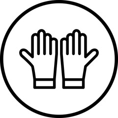 Vector Design Gloves Icon Style