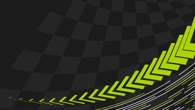 speed racing background with green shapes