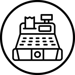 Vector Design Cash Register Icon Style