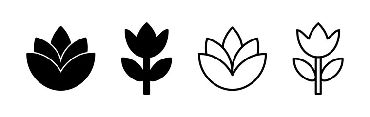 Flower icon vector. floral icon. flower logo