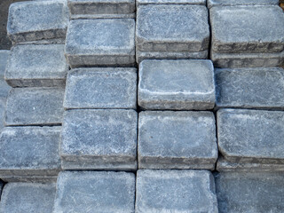 rektangular stone block paving