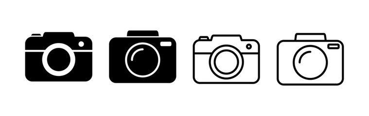 Camera Icon in trendy flat style isolated. Camera symbol web site design