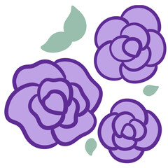 Leafs, flowers, mushrooms butterflies and plants in the garden, blooming flowers, cute butterflies. Lively seasonal