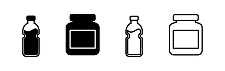 bottle icon vector. bottle icon in trendy flat design