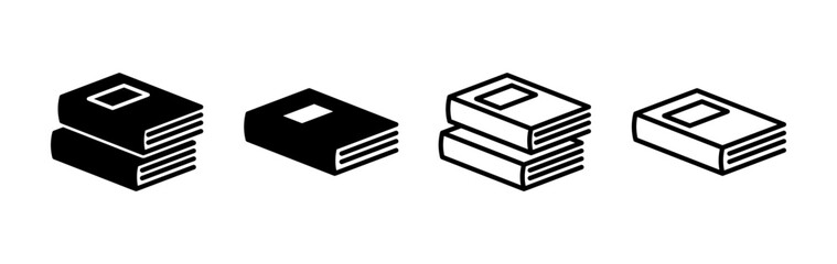 Book icon vector. Open book vector icon.