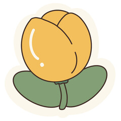 Leafs, flowers, mushrooms butterflies and plants in the garden, blooming flowers, cute butterflies. Lively seasonal 